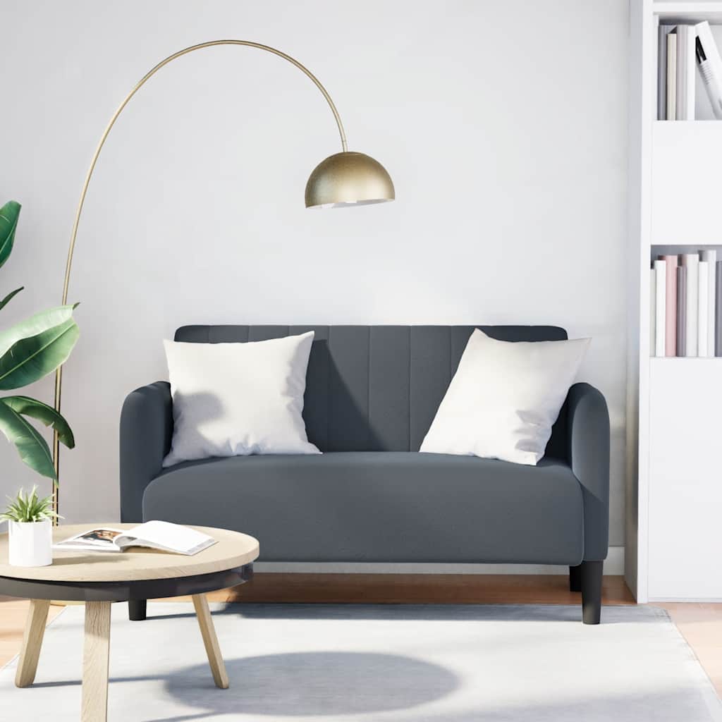 Sofá-luvas 109 cm veludo cinzento-escuro