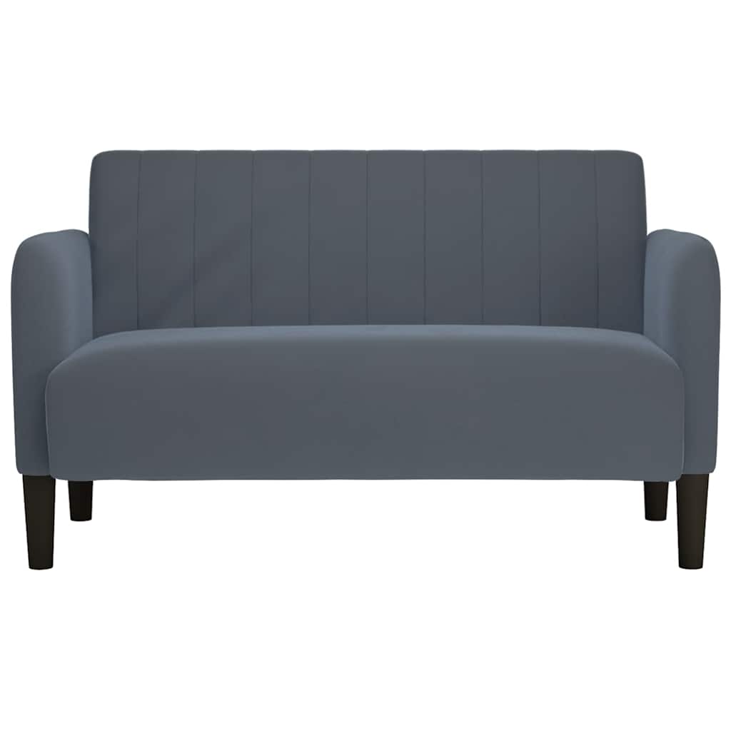 Sofá-luvas 109 cm veludo cinzento-escuro