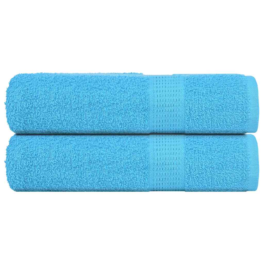 Toalhas de mãos frogn 2 pcs 50x100 cm 360 g/m² turquesa