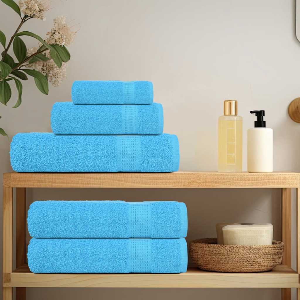 Toalhas de mãos frogn 2 pcs 50x100 cm 360 g/m² turquesa