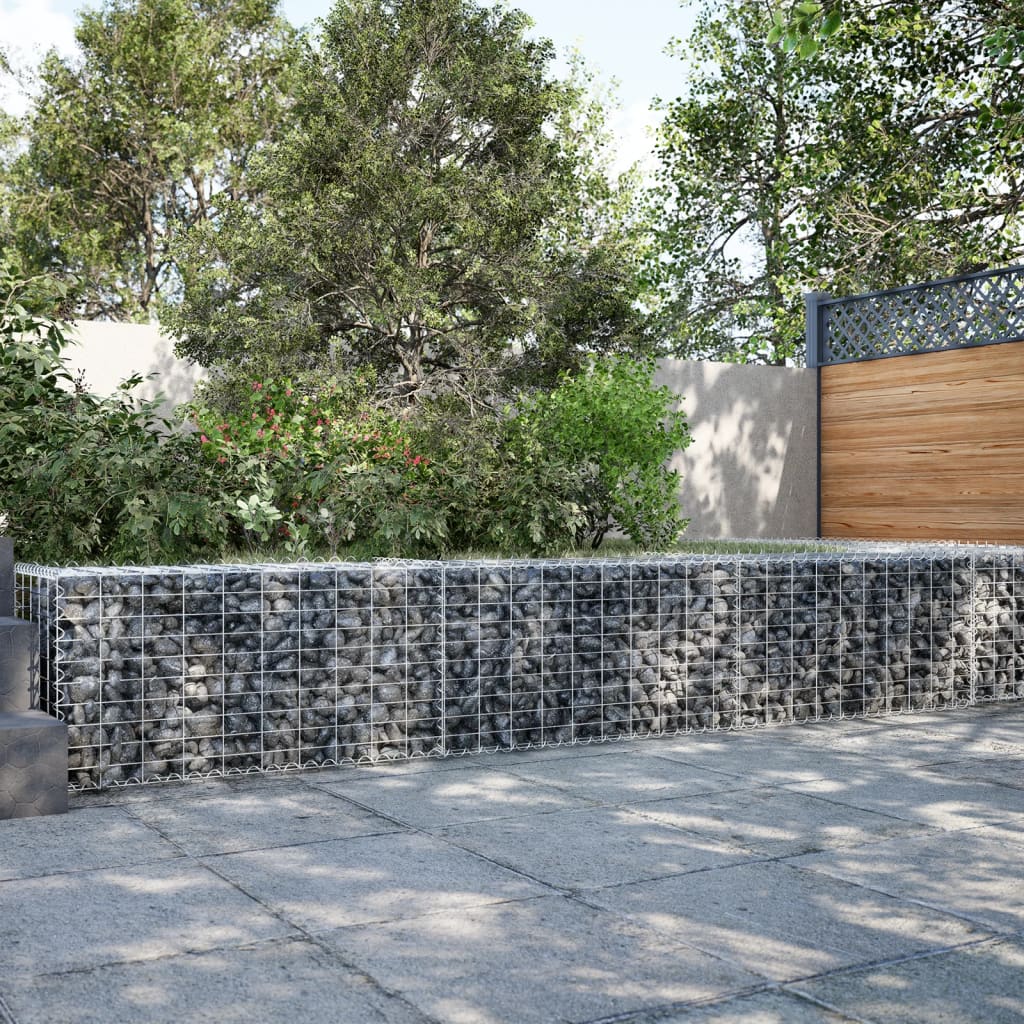 Cesto gabião com cobertura 300x50x50 cm ferro galvanizado