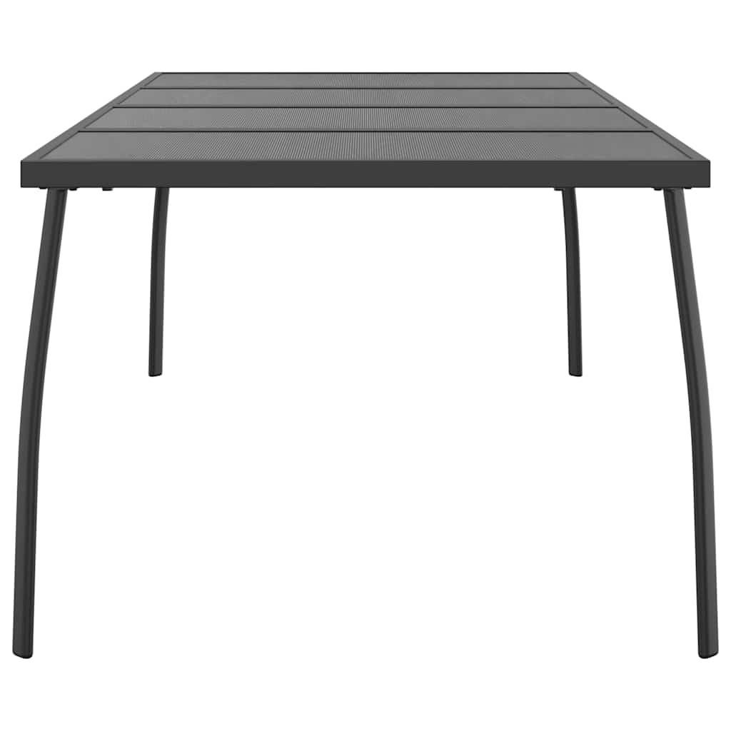 Mesa de jardim 200x100x72 cm malha de aço antracite