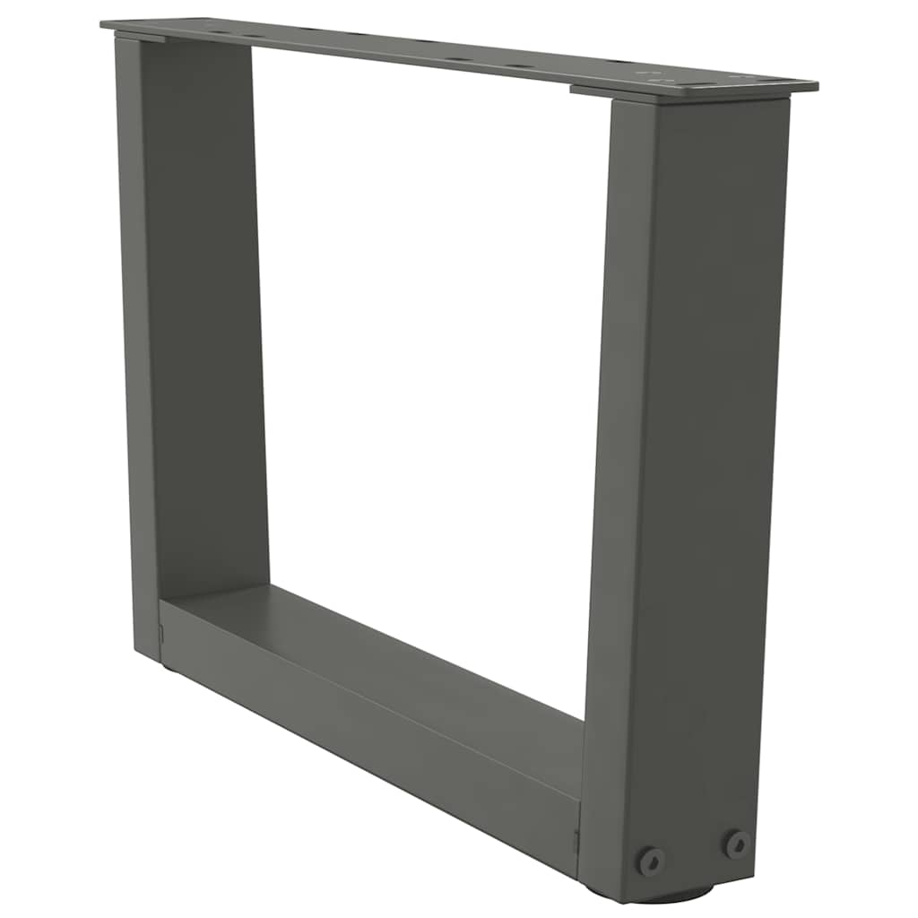 Pés para mesa de centro em v, 2 peças, antracite, 50x(30-31,3) cm, aço