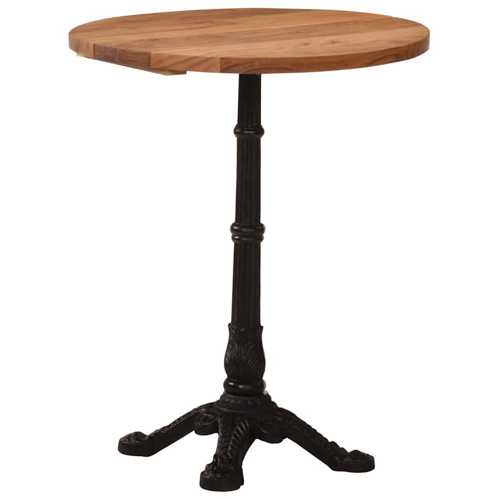 Mesa de bistrô ø60x76 cm madeira de acácia maciça