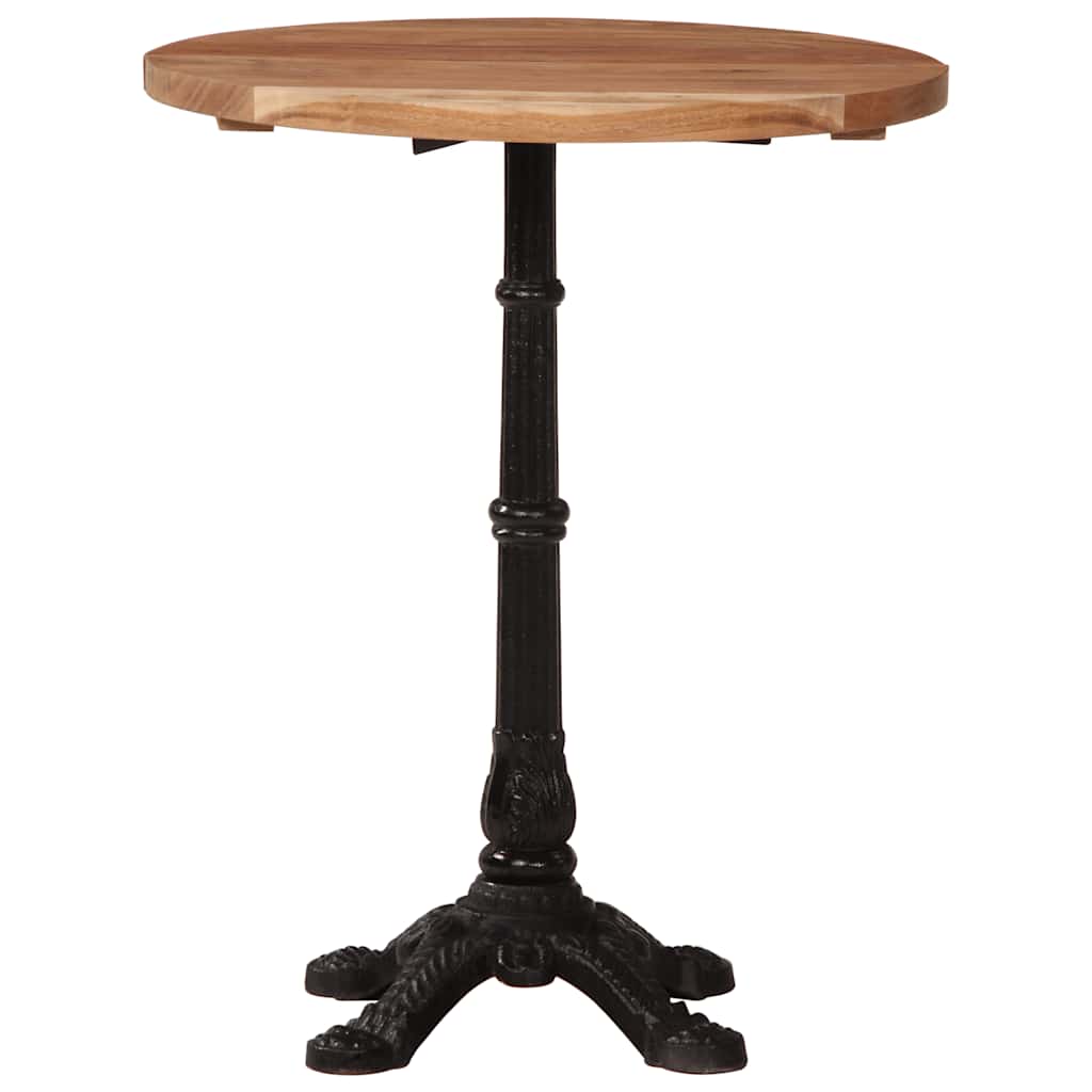 Mesa de bistrô ø60x76 cm madeira de acácia maciça