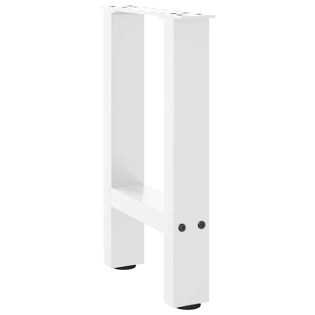 Pés para mesa de centro , brancos, 2 peças, 28x(42-43) cm, aço