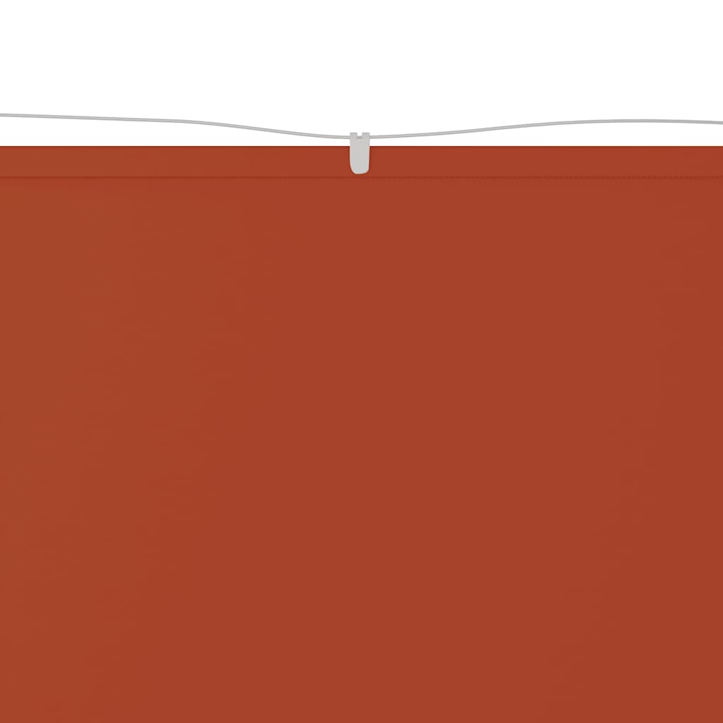 Toldo vertical 100x1200 cm tecido oxford cor terracota