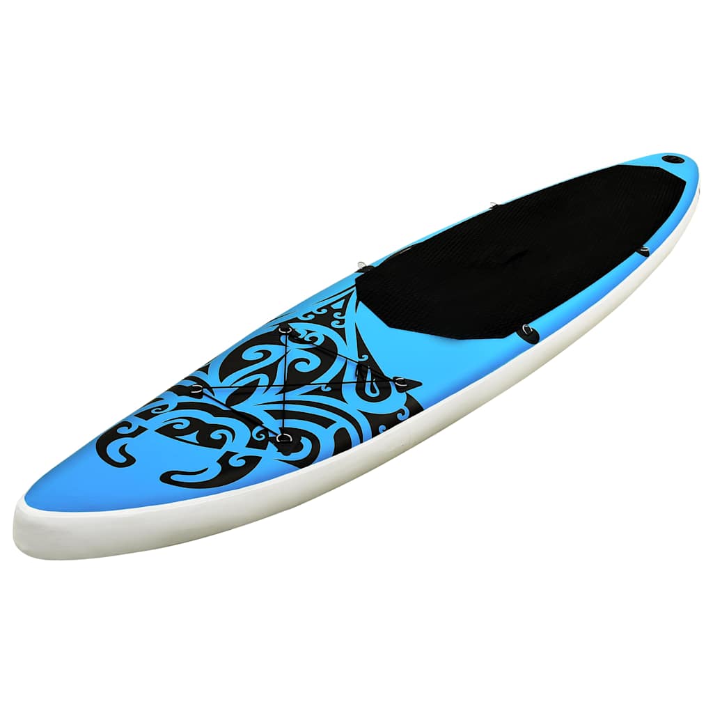 Conjunto prancha de paddle sup insuflável 305x76x15 cm azul