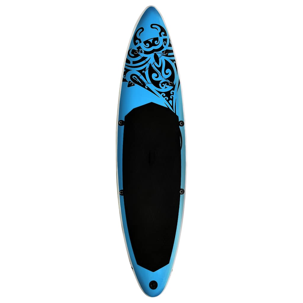 Conjunto prancha de paddle sup insuflável 305x76x15 cm azul