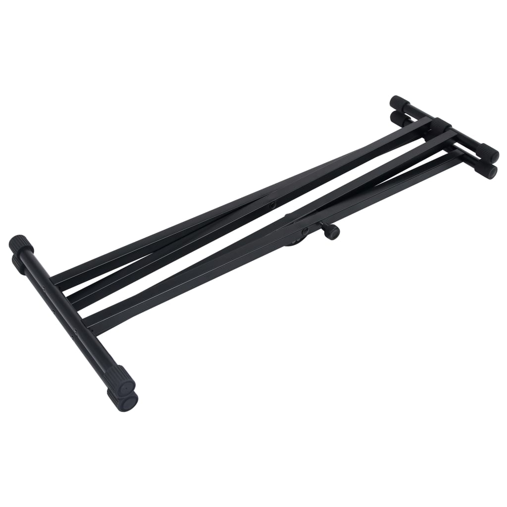 Conjunto de banco e suporte duplo para teclado