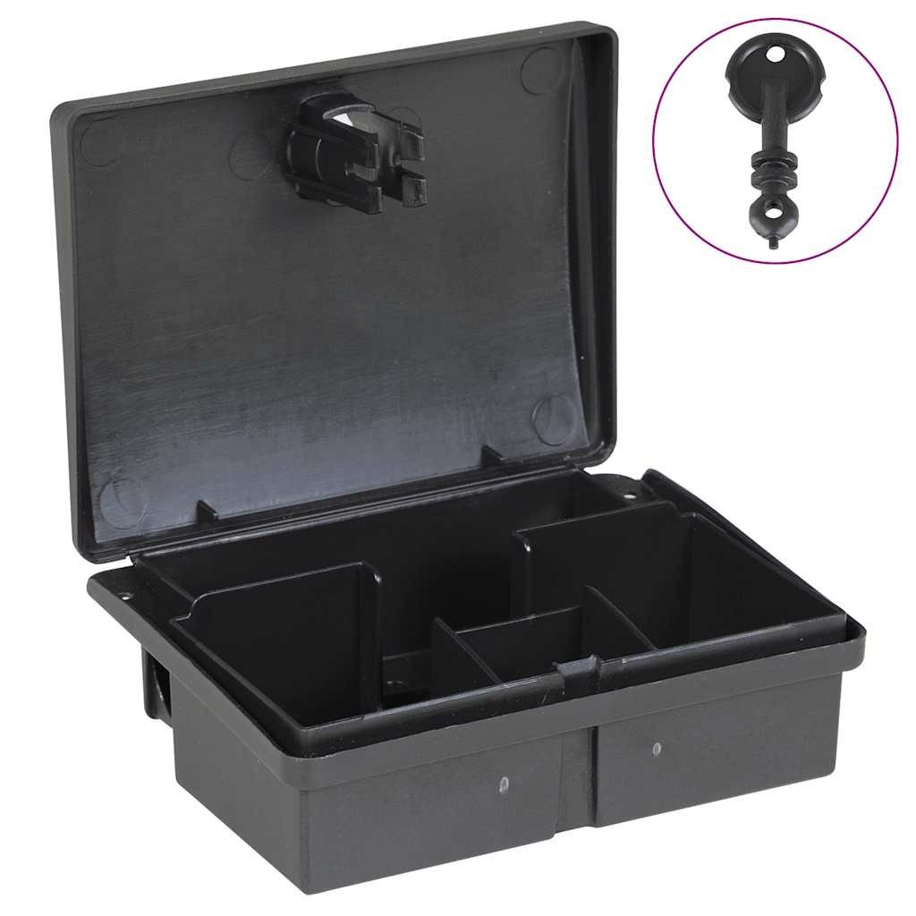 Armadilhas para ratos 20 pcs preto 13x10x4 cm
