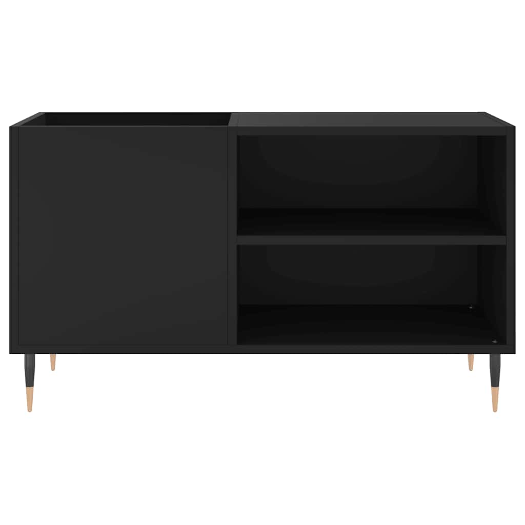 Armário para discos 85x38x48 cm derivados de madeira preto