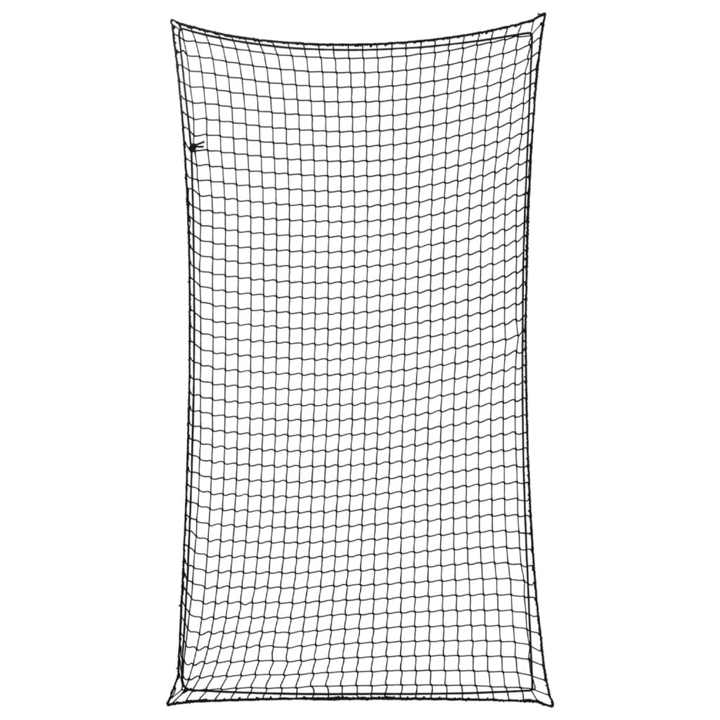 Rede para reboque com corda elástica 2,7x1,5 m PP preto