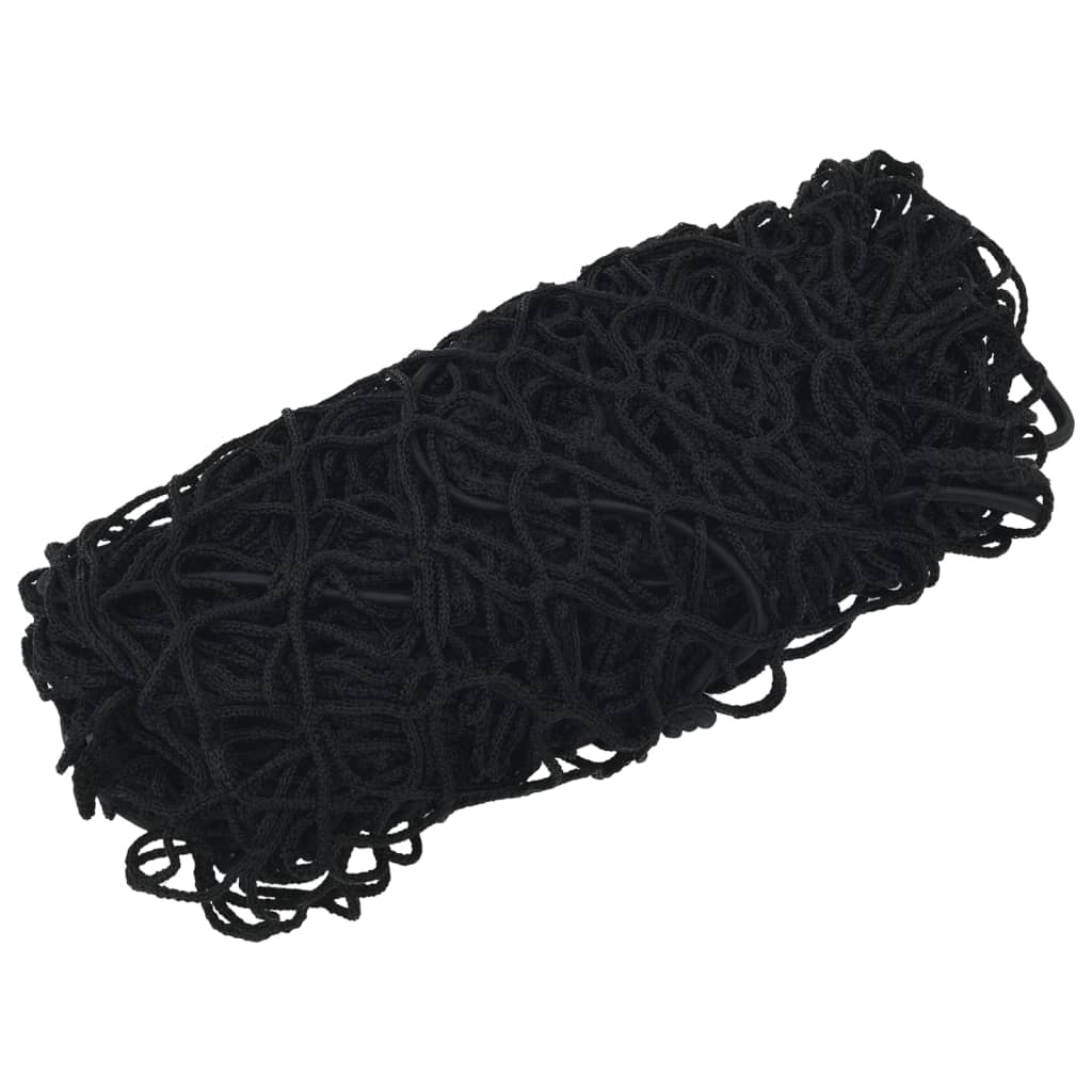 Rede para reboque com corda elástica 2,7x1,5 m PP preto