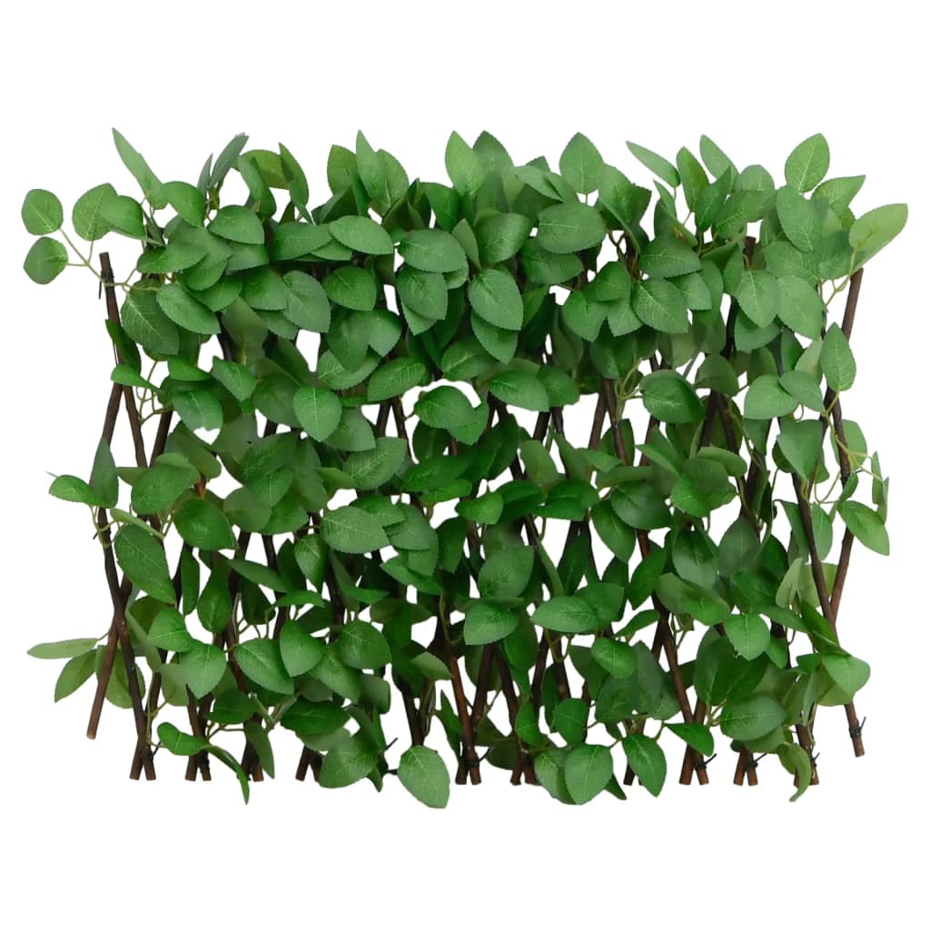 Treliça de hera artificial extensível 5 pcs 180x30 cm verde