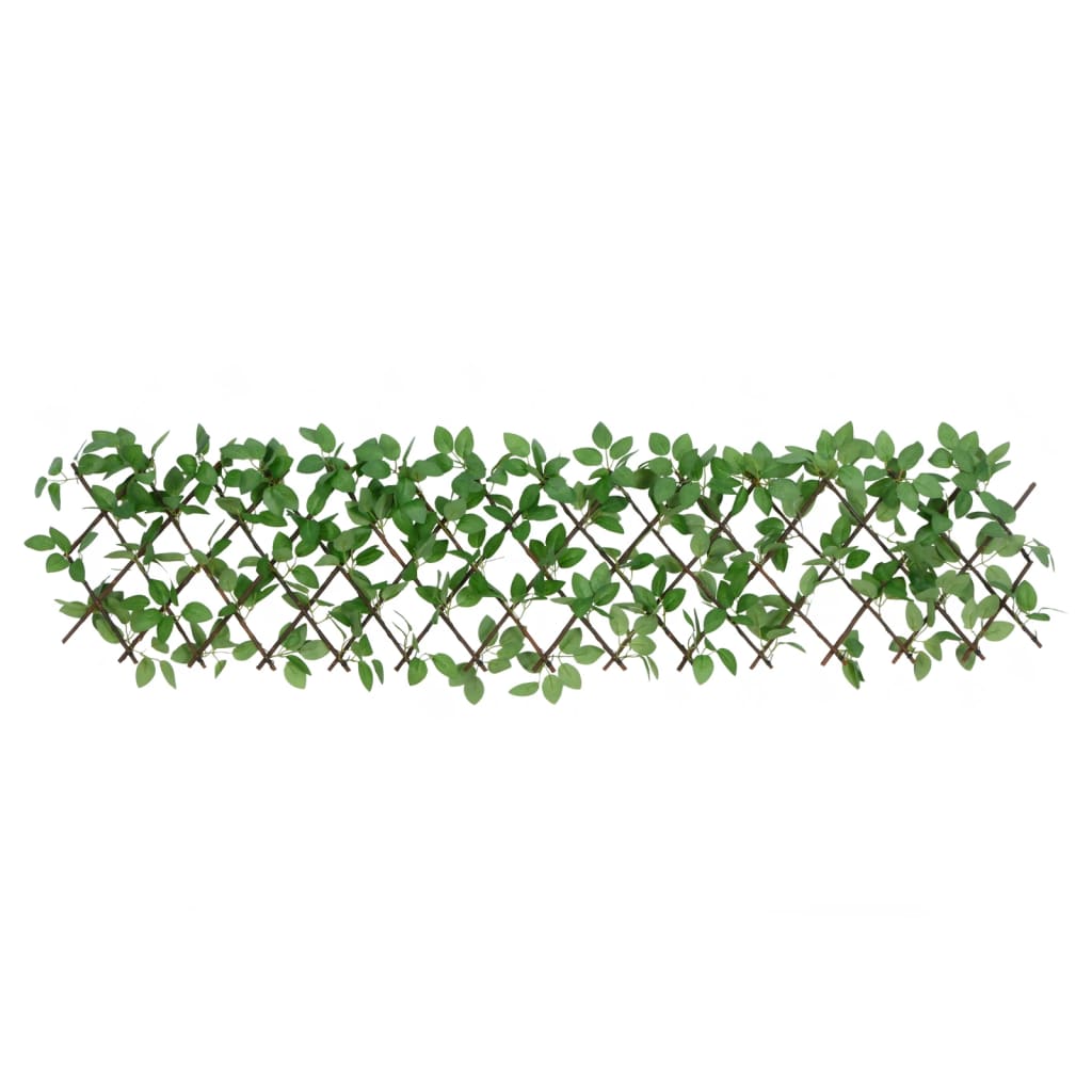 Treliça de hera artificial extensível 5 pcs 180x30 cm verde