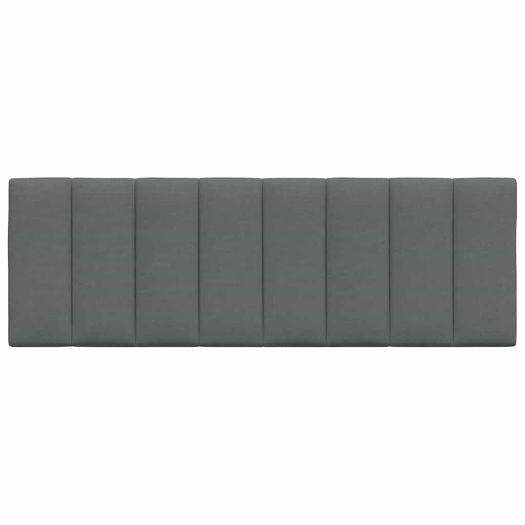 Almofadão de cabeceira hanko 140 cm tecido cinzento-escuro
