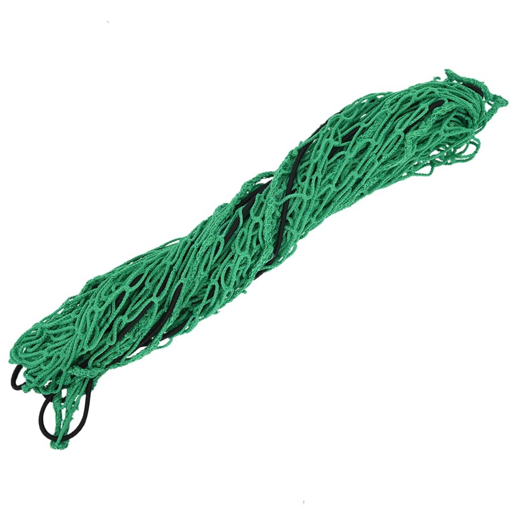Rede para reboque com corda elástica 8x3,5 m PP verde