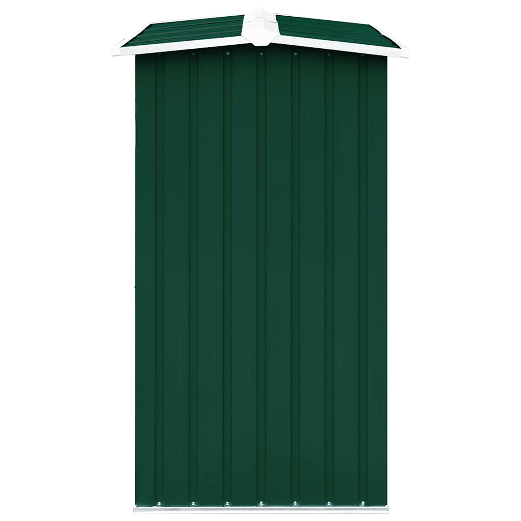 Abrigo para arrumação de troncos aço 172x91x154 cm verde