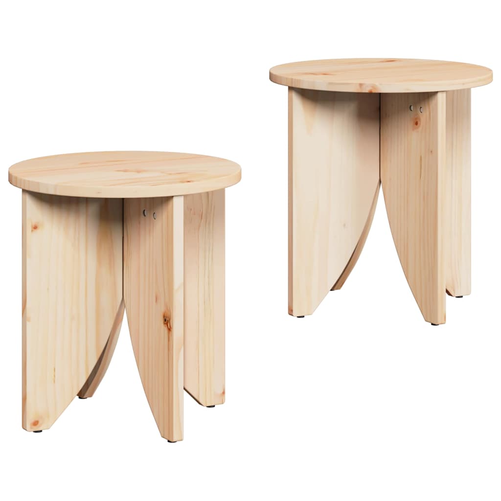 Mesa de centro 2 unid. natural 41,5 x 41,5 x 44 cm