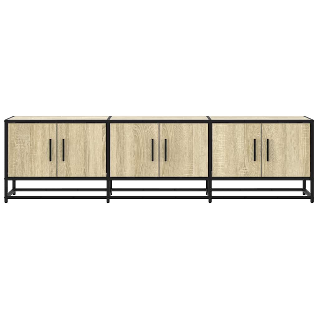Móvel p/ TV 150x35x41 cm deriv. madeira/metal carvalho sonoma