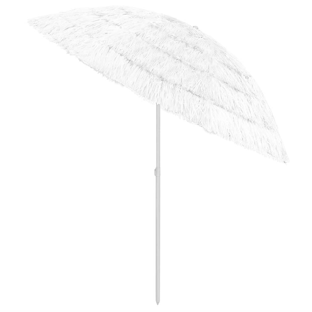 Guarda-sol de praia hawaii 240 cm branco