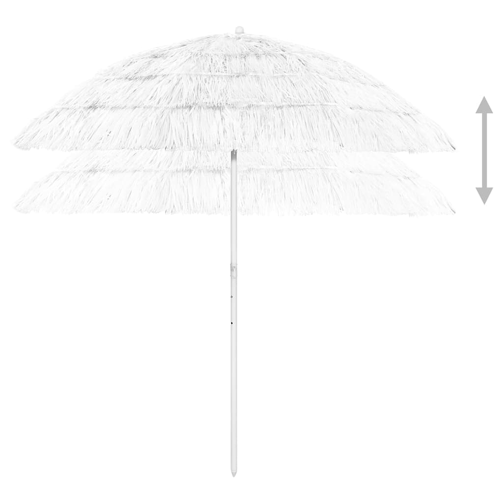 Guarda-sol de praia hawaii 240 cm branco
