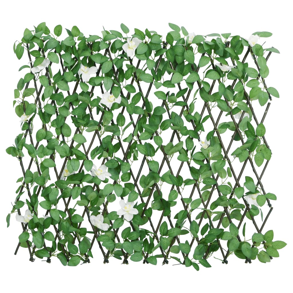 Treliça de hera artificial extensível 5 pcs 186x30 cm verde