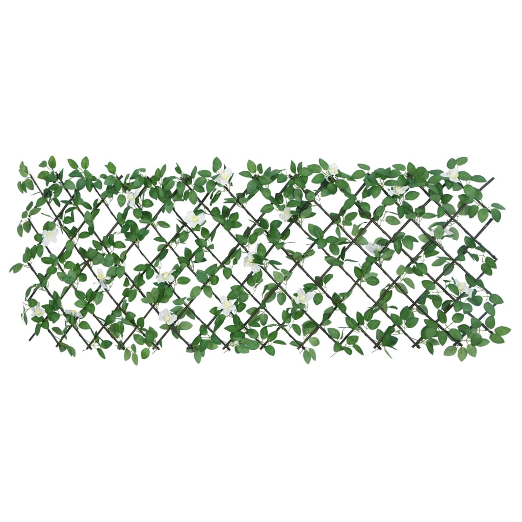 Treliça de hera artificial extensível 5 pcs 186x30 cm verde