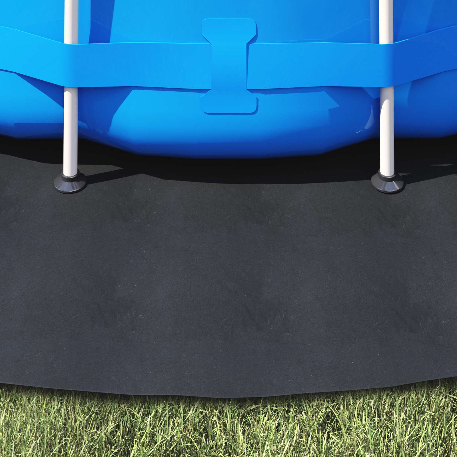 Lona para fundo de piscina preto ø 396 cm tecido não tecido