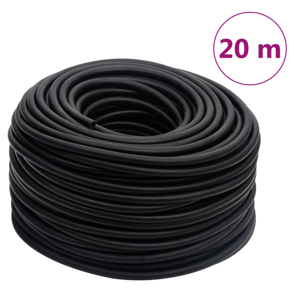 Mangueira de ar híbrida 0,6" 20 m borracha e PVC preto