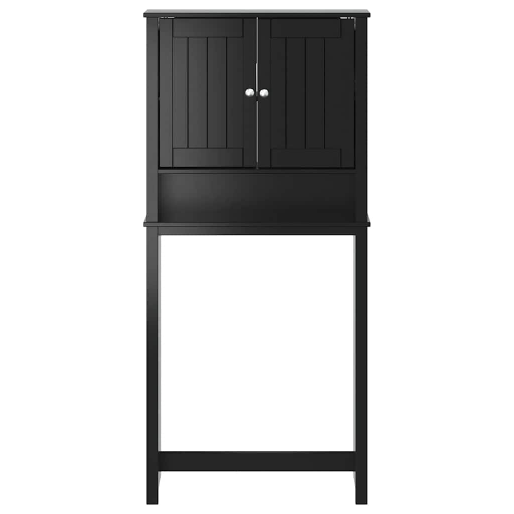 Móvel p/ máquina lavar berg 76x27x164,5 cm madeira maciça preto