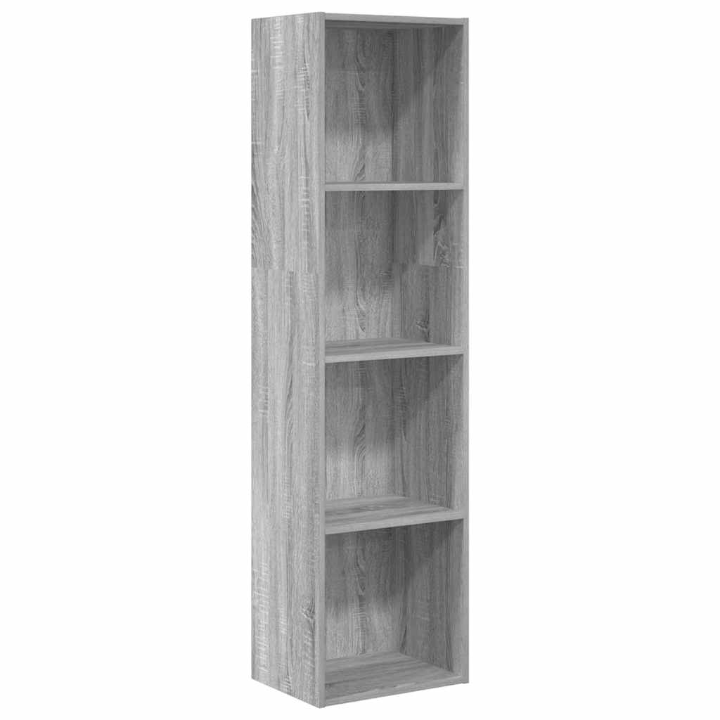 Estante 40x30x152 cm derivados de madeira cinzento sonoma