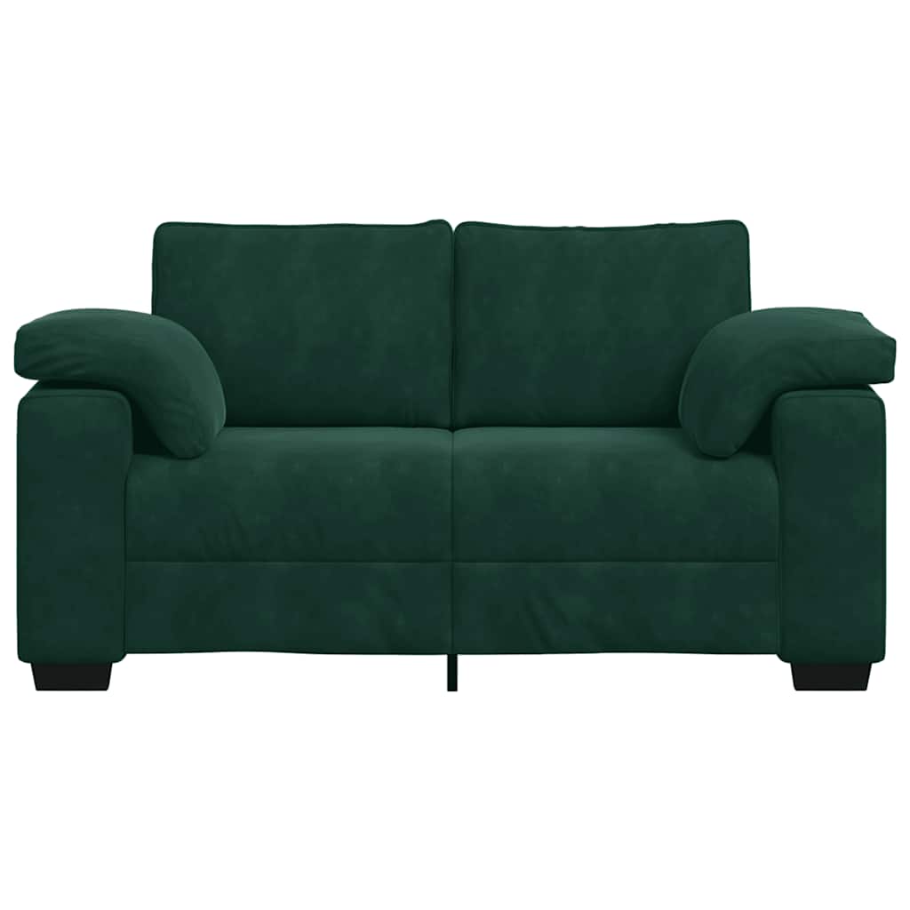 Sofá-luvas 160x77x82 cm veludo verde-escuro