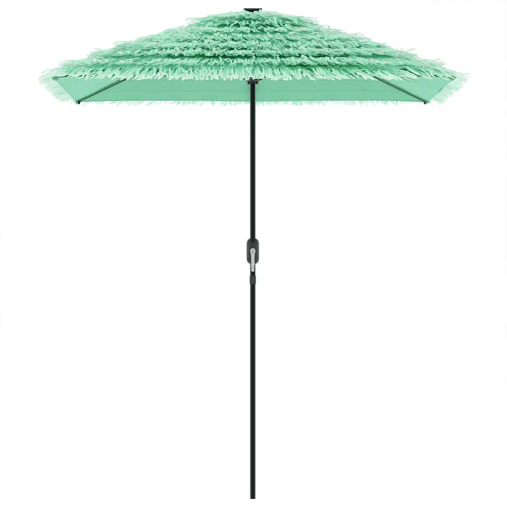 Guarda-sol de jardim com poste de aço 300x200x250 cm verde
