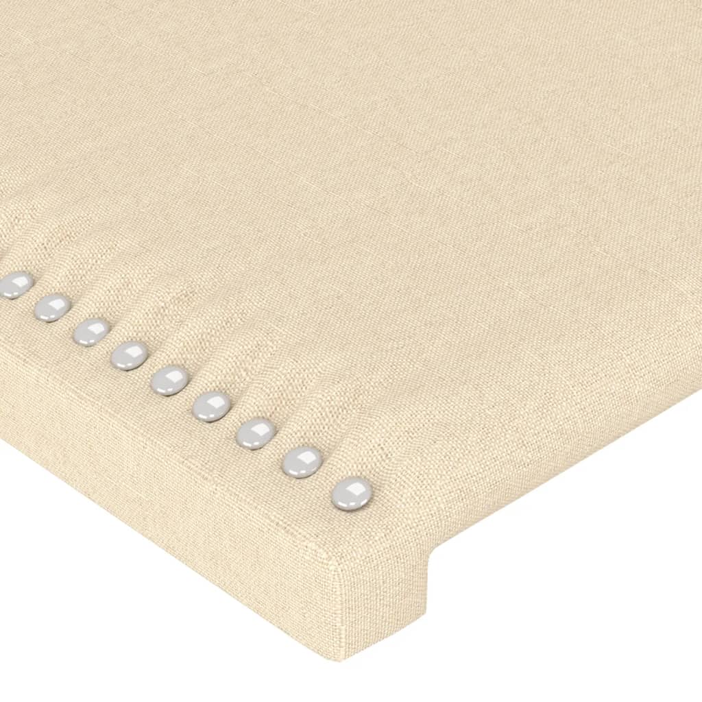 Cabeceiras creme 144x5x78/88 cm tecido