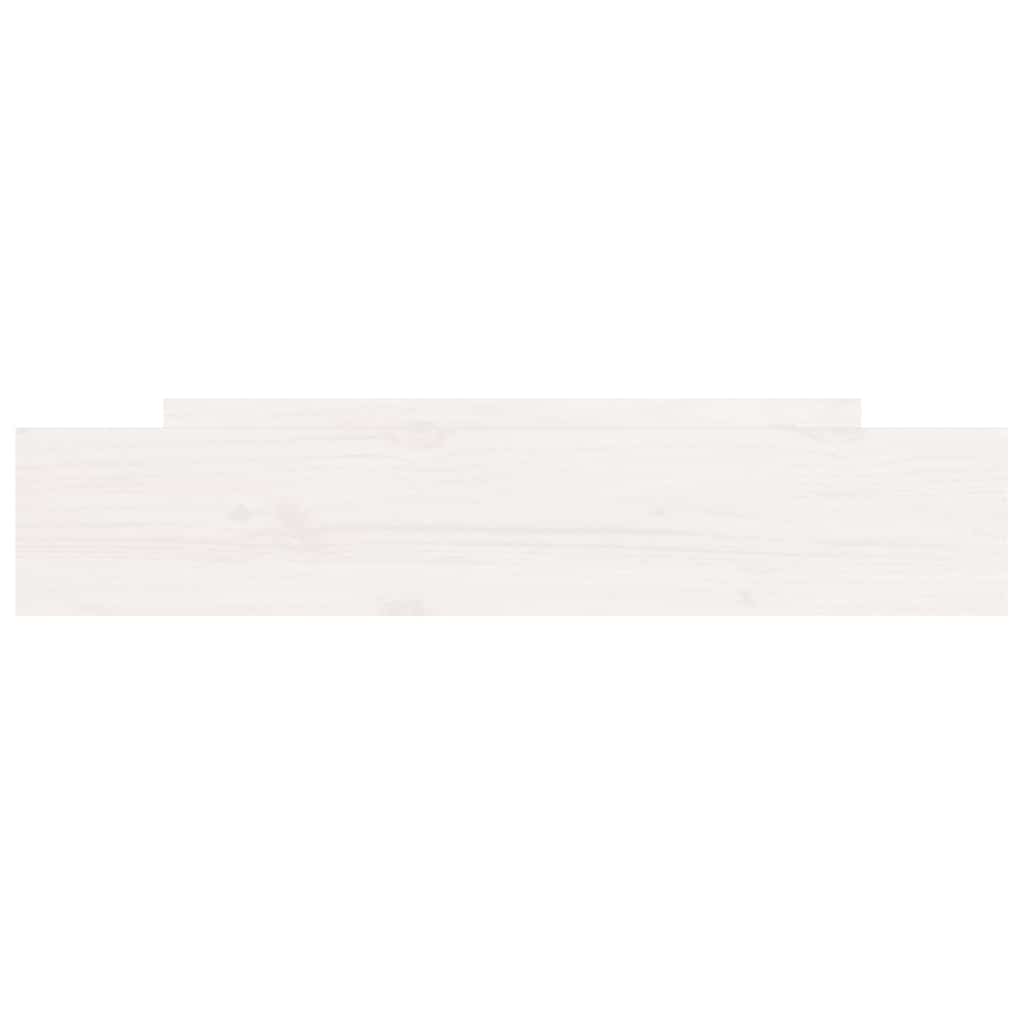 Gavetas de cama 2 pcs madeira de pinho maciça branco