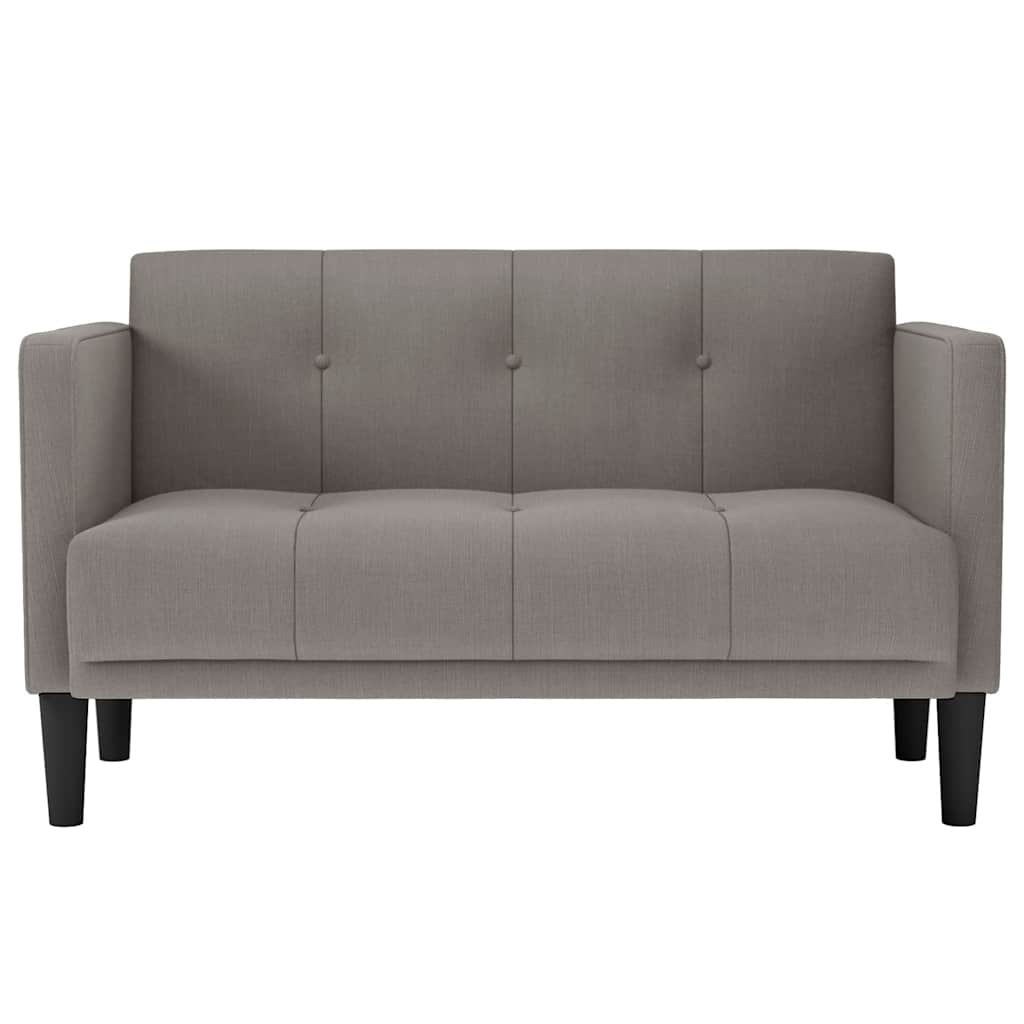Sofá-luvas 111 cm tecido cinzento-acastanhado