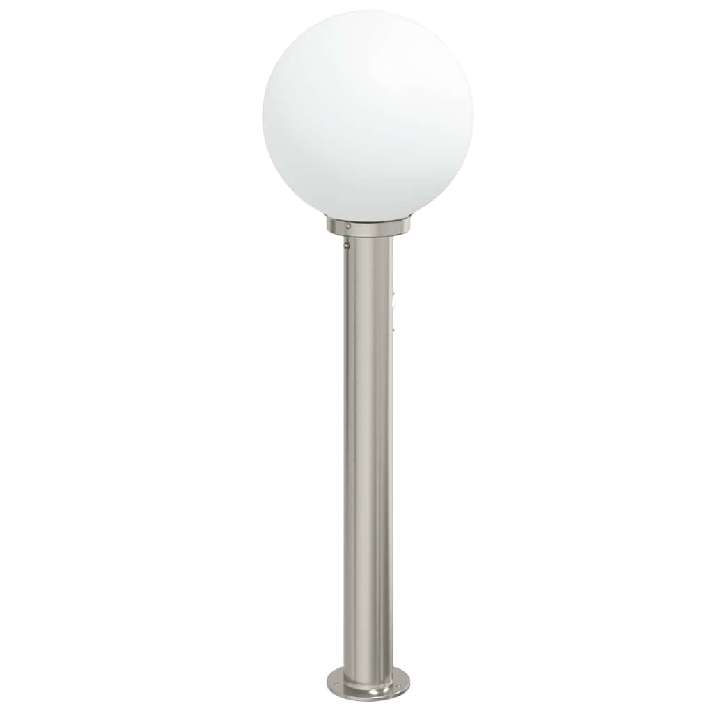 Luminária de poste com sensor, 80 cm, aço inoxidável, IP44