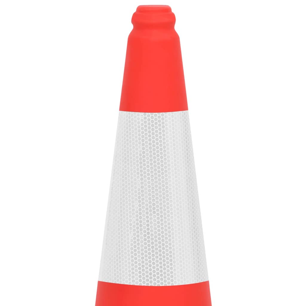 Cones de sinalização refletores com bases pesadas 4 pcs 75 cm
