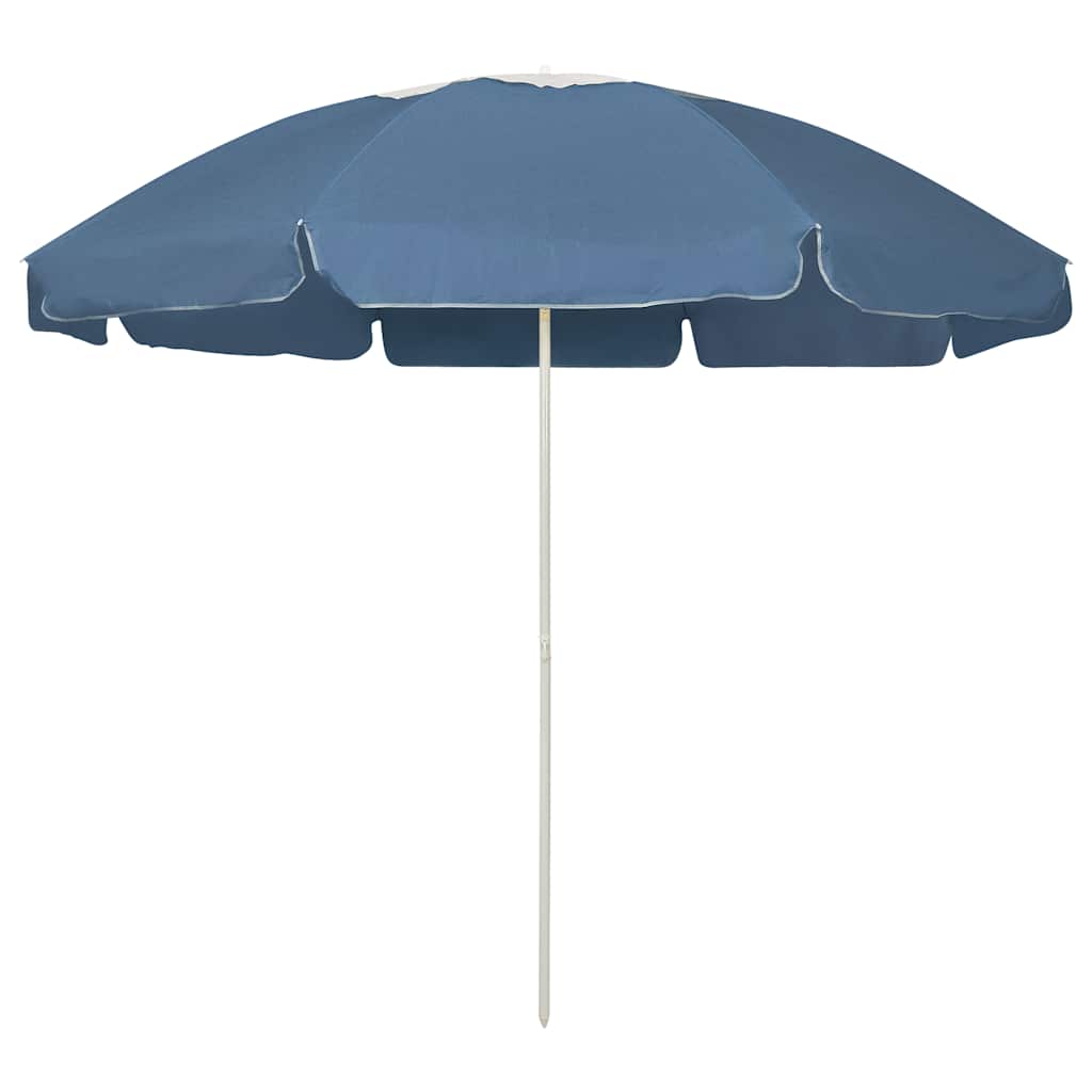 Guarda-sol de praia 240 cm azul