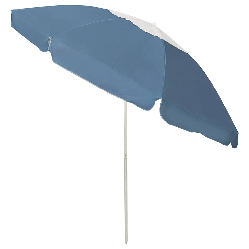 Guarda-sol de praia 240 cm azul