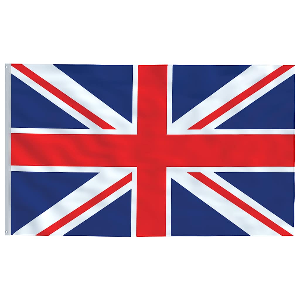 Bandeira do reino unido e mastro 5,5 m alumínio