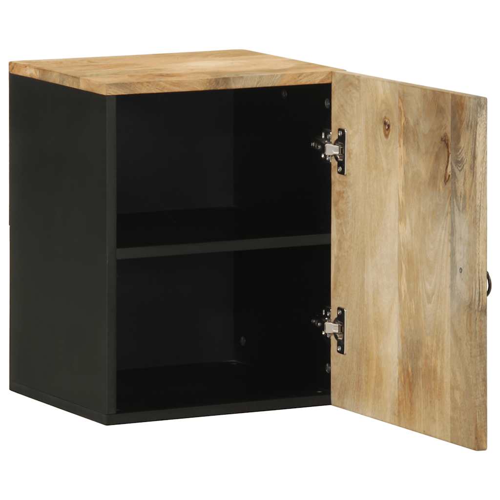 Armário suspenso para wc 38x33,5x48 cm mangueira maciça preto