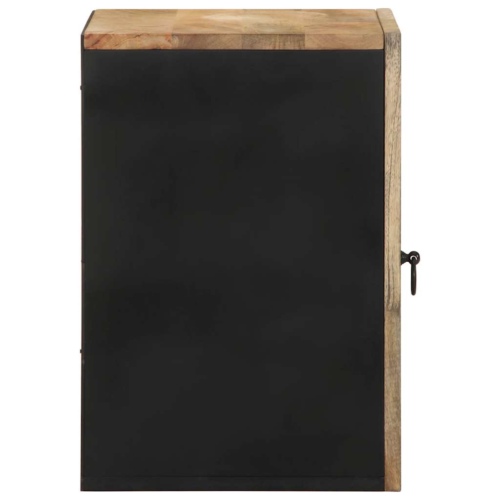 Armário suspenso para wc 38x33,5x48 cm mangueira maciça preto