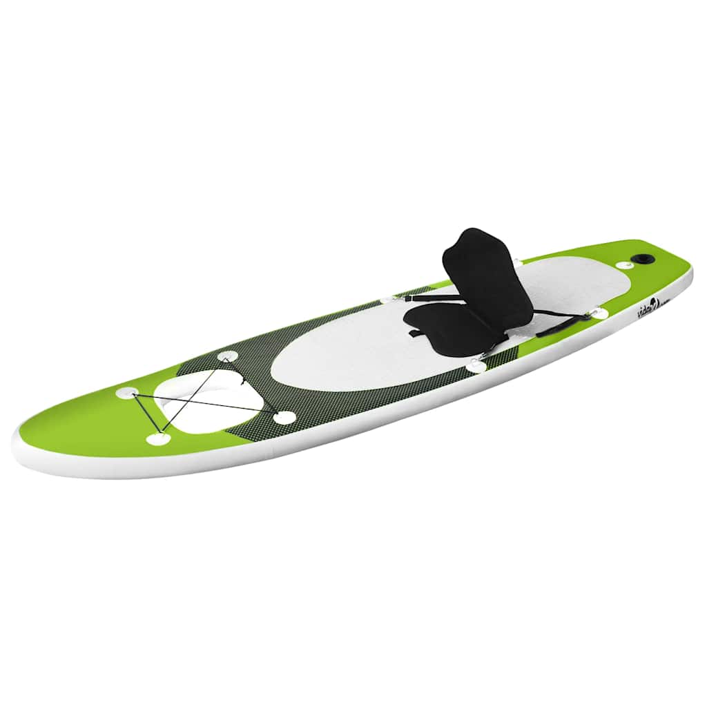 Conjunto prancha de paddle sup insuflável 360x81x10 cm verde
