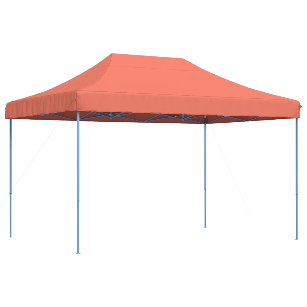 Tenda para festas pop-up dobrável 410x279x315 cm terracotta