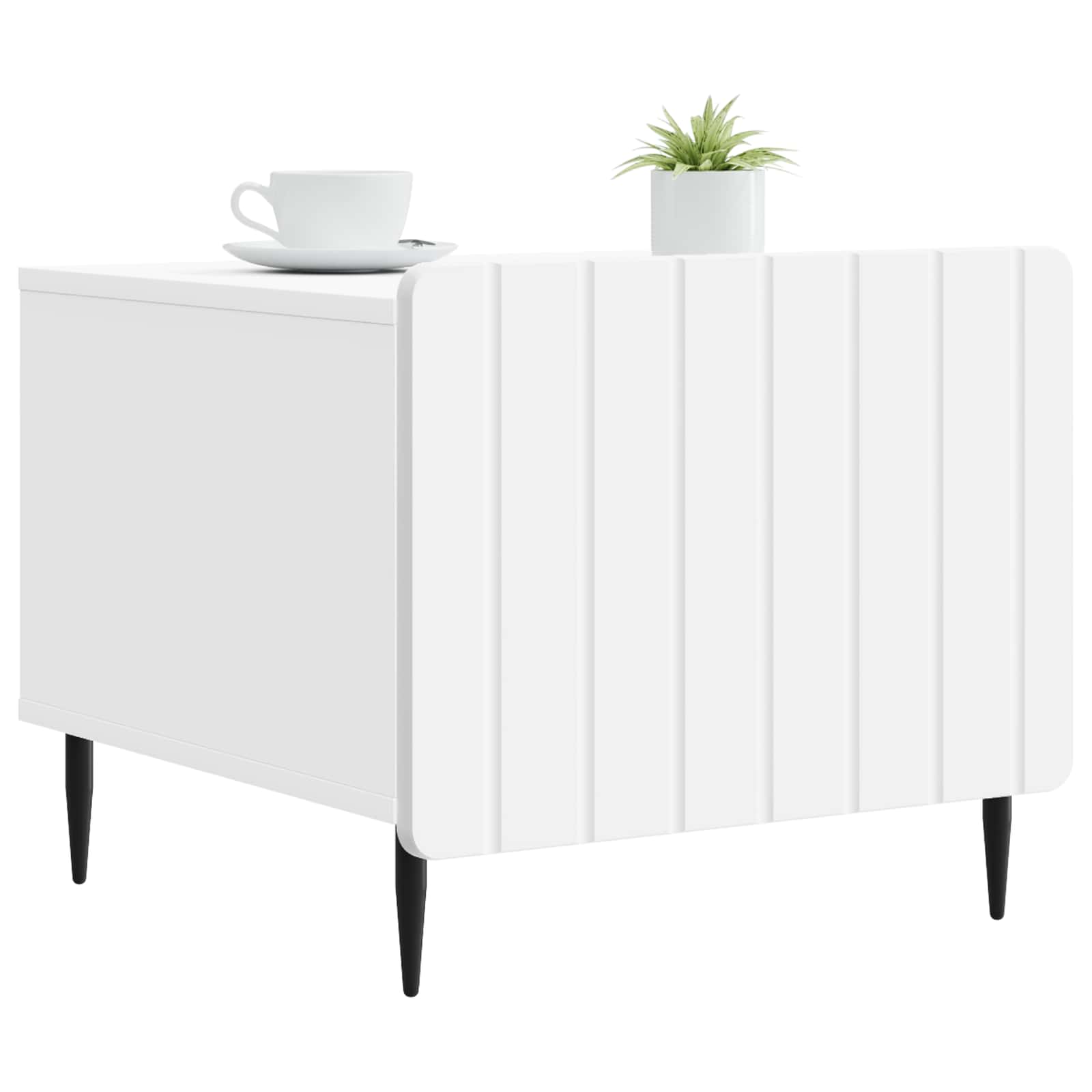 Mesa de centro branco 49 x 50 x 42 cm derivados de madeira