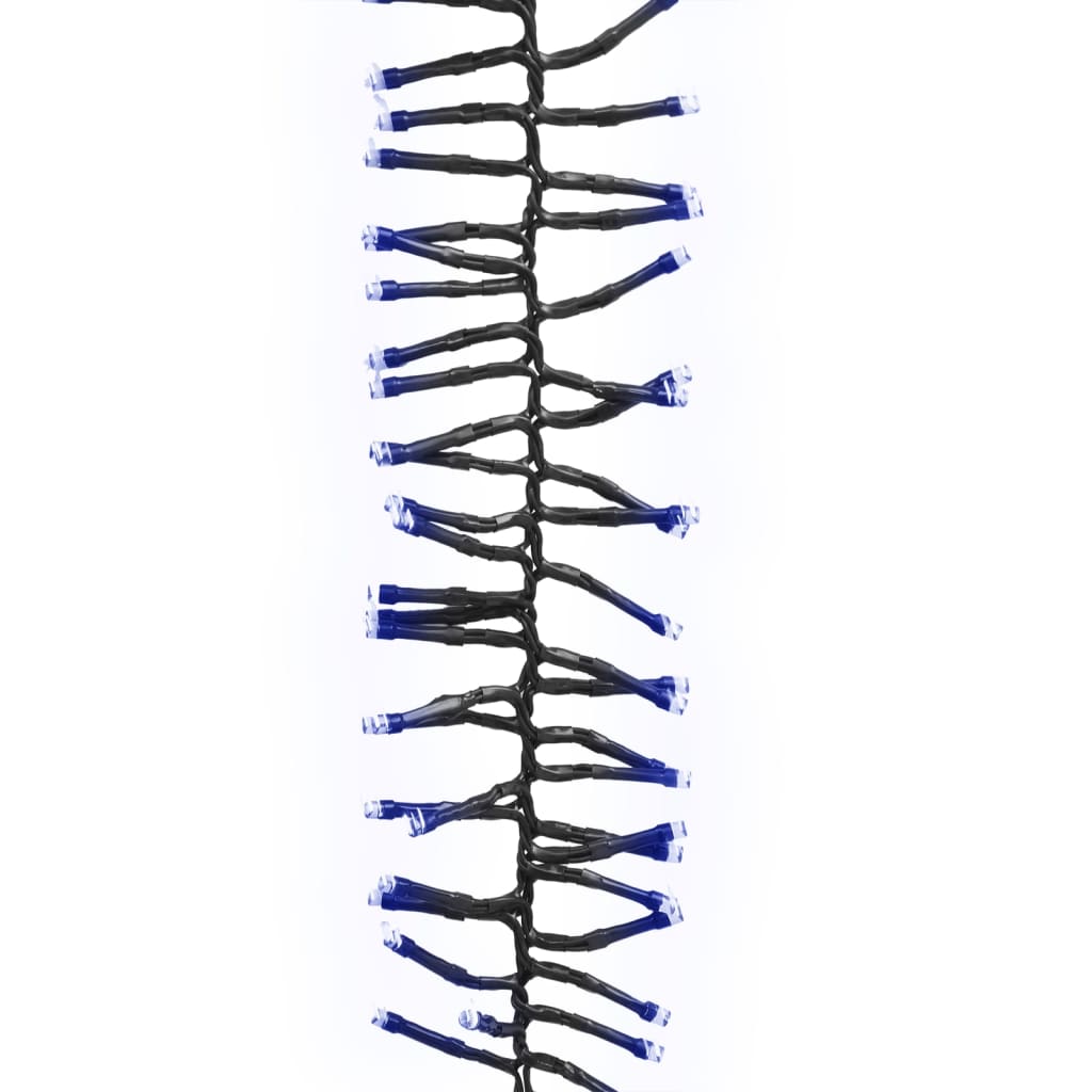 Cordão de luzes agrupadas 3000 luzes LED PVC azul