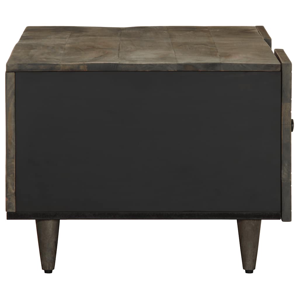 Mesa centro 100x54x40cm madeira mangueira maciça cinzento claro